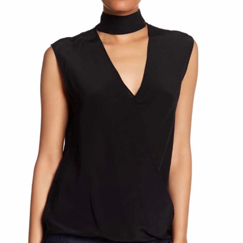 100% Silk Black Top